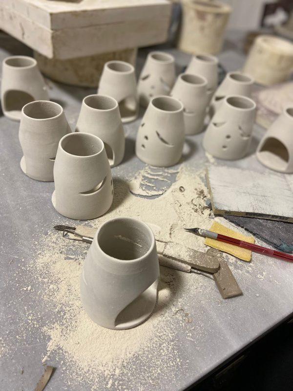 seramik mumluk tütsü